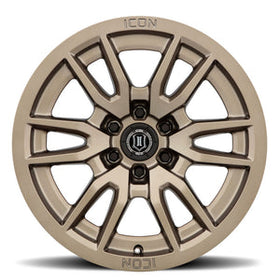 ICON Vector 6 17x8.5 6x120 0mm Offset 4.75in BS 67mm Bore Bronze Wheel