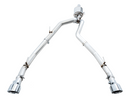 AWE 0FG Dual Rear Exit Catback Exhaust for 4th Gen RAM 1500 5.7L (with bumper cutouts) - Chrome Silver Tips-7
