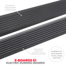 Go Rhino 21-23 Ford Bronco 4dr E-BOARD E1 Electric Running Board Kit (No Drill) - Tex. Blk-12