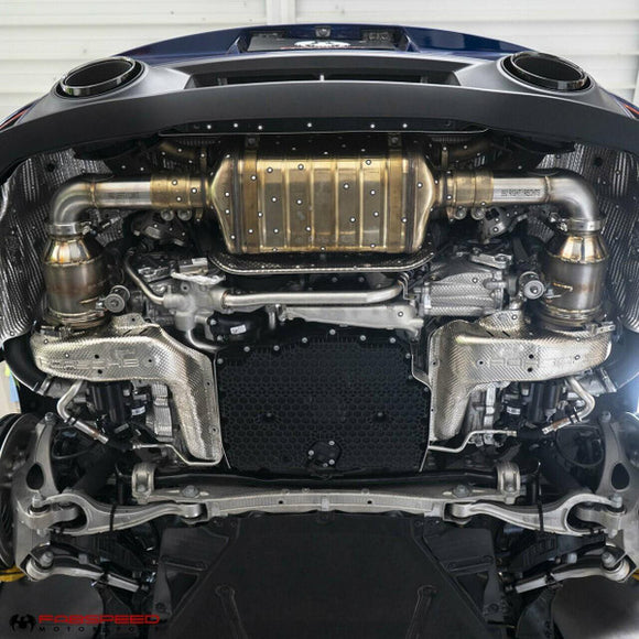 Fabspeed 2025+ Porsche 992.2 Carrera (NON GTS) Sport Catalytic Converters with GT2RS Style Outlets (2025+)