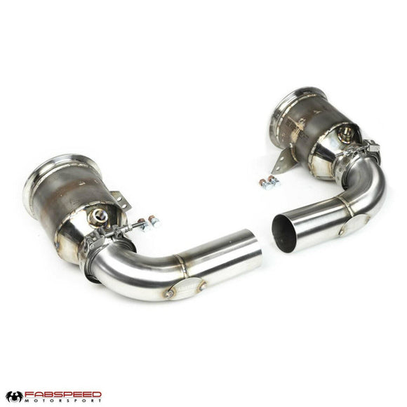 Fabspeed 2025+ Porsche 992.2 Carrera (NON GTS) Sport Catalytic Converters with GT2RS Style Outlets (2025+)