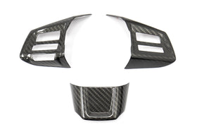 OLM Carbon Fiber Steering Wheel Covers - 2015 WRX 2015 STI (MT)