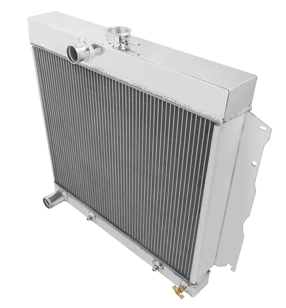 Frostbite Aluminum Radiator- 2 Row 1966-1969 Dodge/Plymouth L6/V8 (4.5L/5.2L/5.9L/6.3L/7.0L/7.2L) (2-Row) equipped with 22" wide core