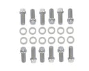 Mr. Gasket Intake Manifold Bolt Set - Chrome - 12-Point 1955-1986 Chevrolet 265-400 Gen I Small Block-1
