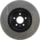 Front Stoptech Cross Drilled & Slotted Rotors - Set Of 2 Rotors (345x30mm) Audi S4/A5/S5/A6/A7/Q5/Q7 | Porsche Macan-2