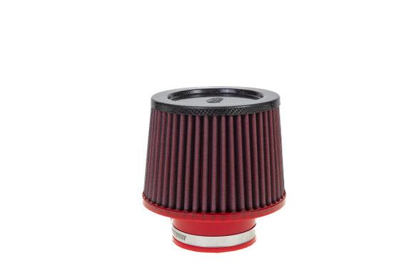 BMC Single Air Universal Conical Filter w/Carbon Top - 80mm Inlet / 110mm H