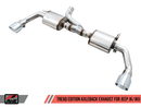 AWE Tread Edition Axleback Dual Exhaust for Jeep JK/JKU 3.6L - Chrome Silver Tips-1