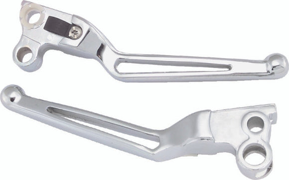 Bikers Choice 82-95 Big Twin & XL Chrome Custom Slotted Lever Set