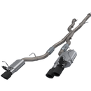 QTP 2018+ Jeep Grand Cherokee Trackhawk 304SS Screamer Cat-Back Exhaust w/4in Black Tips-1