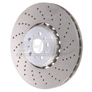 SHW 20-21 BMW X3 M 3.0L Right Front Cross-Drilled Lightweight Brake Rotor (34118054826)-1