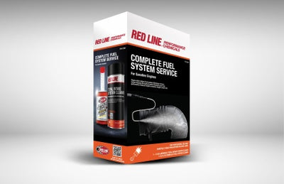 Red Line Complete Fuel System Service Kit - Intake Cleaner/Tank Add/S-Hook App w/Hose (Aerosol) (Comes in Case of 4 Units) - 0