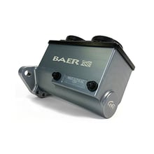 Baer ReMaster Baer Brakes Remaster Master Cylinder: A small, compact, 1-piece body machined out of 6061 T6 billet aluminum, 15/16 in. Bore, Right Side Ports, Gray Anodized, with a 2-bolt mounting flange fitting many Ford and GM applications.