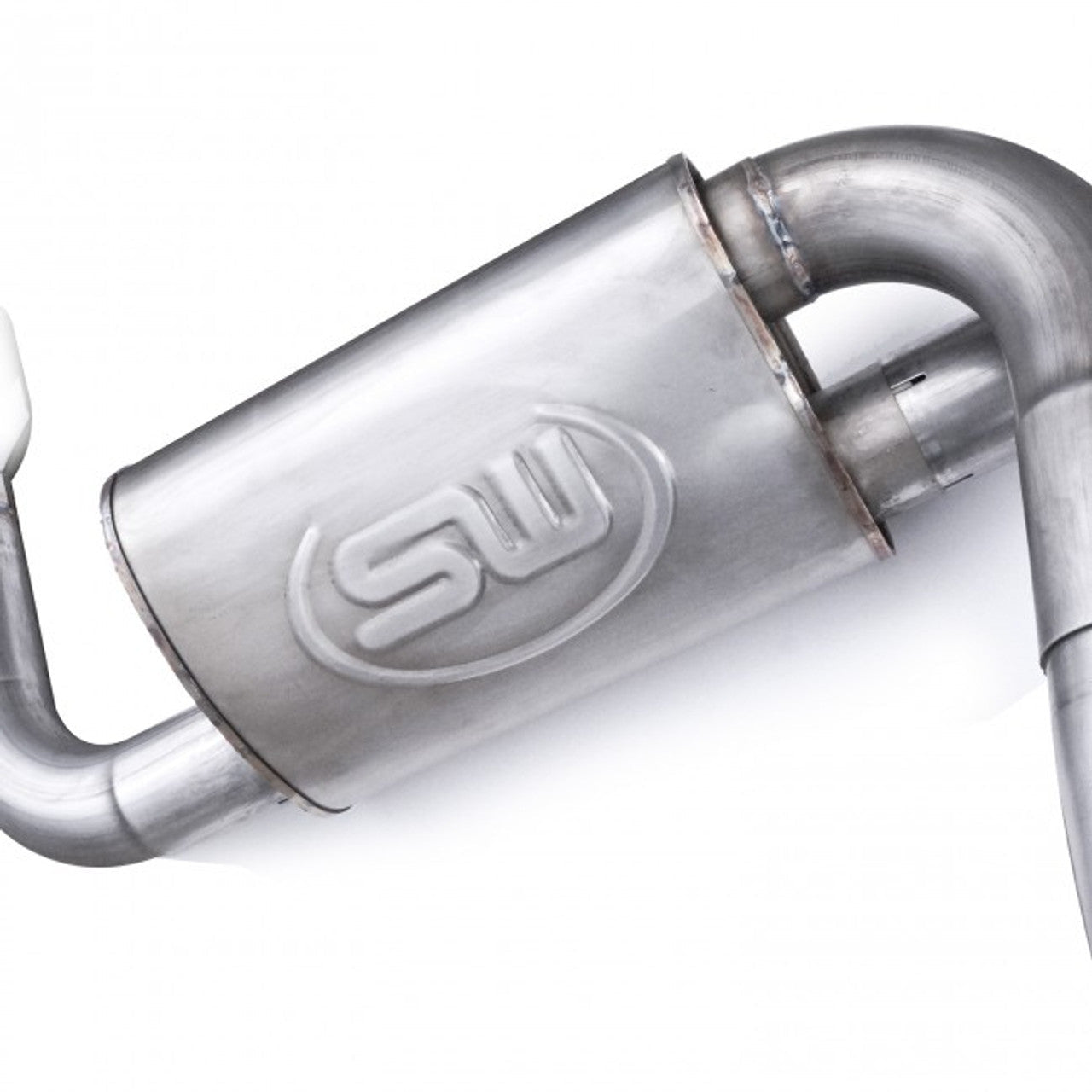 Stainless Works 2016-18 Ford Focus RS 3in Catback Vintage Round Muffler 5in Tips - 0