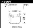 Hawk 08-13 BMW 135i HPS 5.0 Rear Brake Pads-1