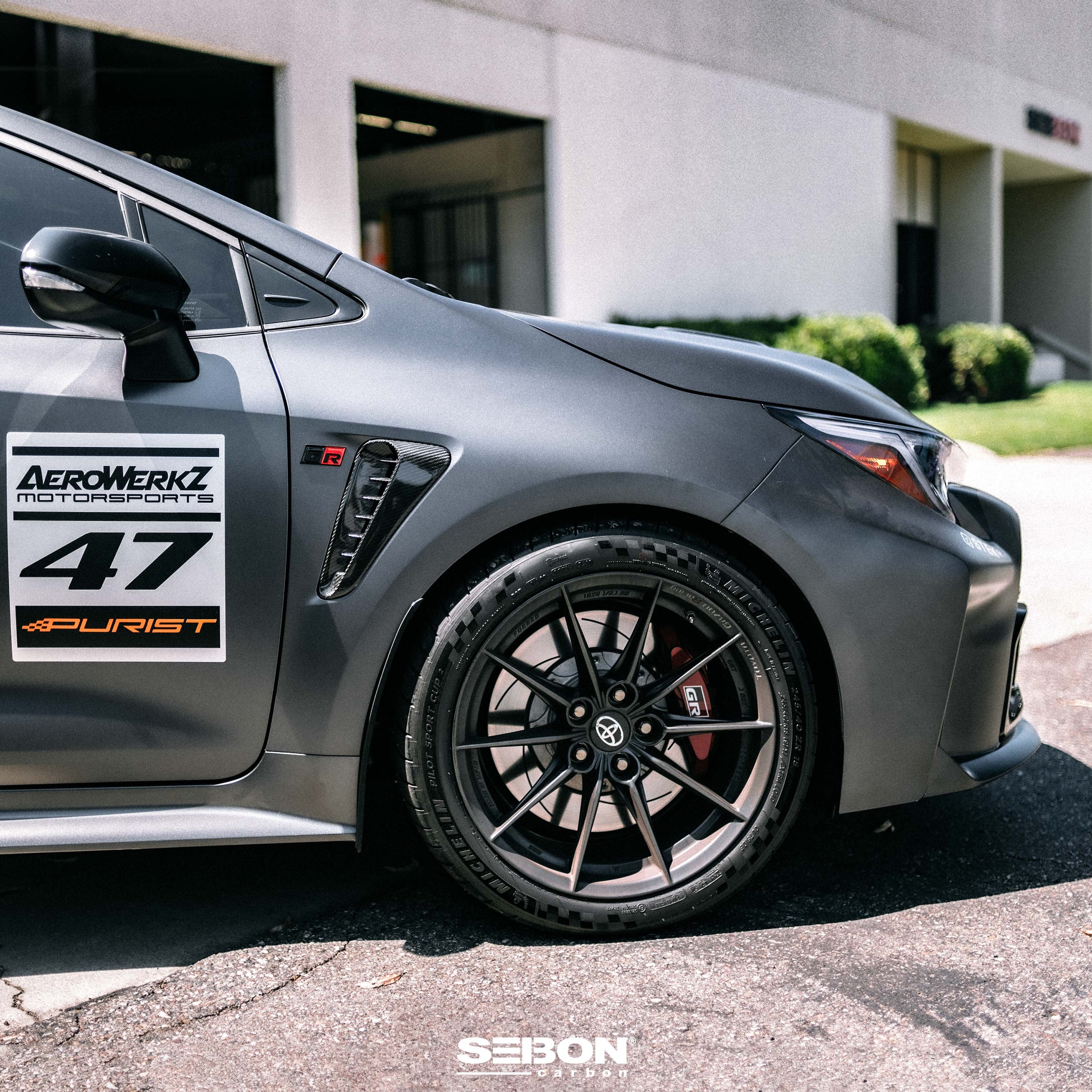 Dry Carbon Fender Vents For 2023-2024 Toyota GR Corolla