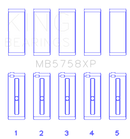 King Peugeot EP6 1.6L/BMW N14B16C Main Bearing Set - Size STD-2