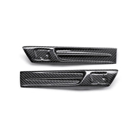 Seibon 09-10 Nissan GTR R35 Carbon Fiber Fender Duct Logos (Pair) - 0