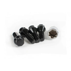Wheel Lock Kit 12mm - Cone Seat (Black)