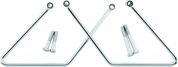Bikers Choice 00-05 FXST 00-17 FLST Chrome Saddlebag Supports Pr