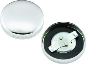 Bikers Choice 36-E73 Chrome Early Nonvent Gas Cap Fatbob Tank Left Side Replaces H-D 61103-65