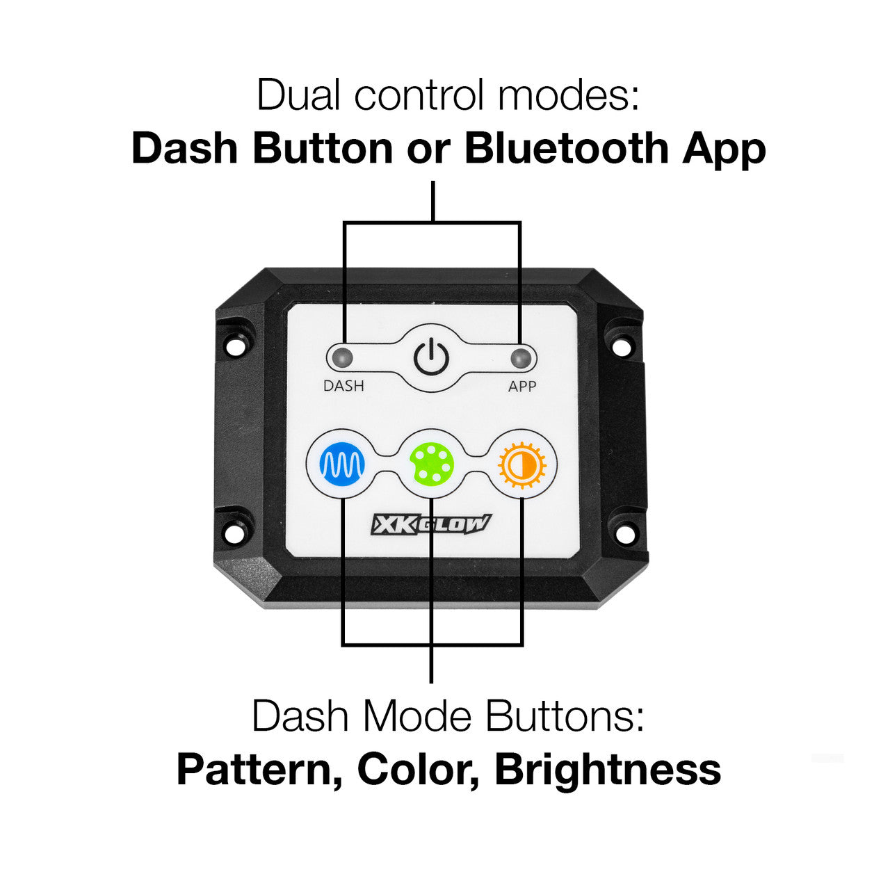 XK Glow Dash Surface Mount XKCHROME Controller Kit - 0
