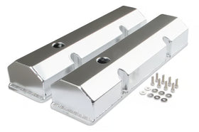 Mr. Gasket Fabricated Aluminum Valve Covers - Silver Finish 1960-1986 Chevrolet 262-400 Gen I Small Block