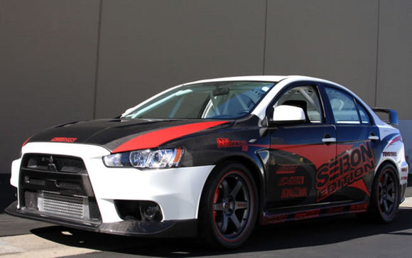Seibon 08-12 Mitsubishi Evo X 10mm Wider Carbon Fiber Fenders