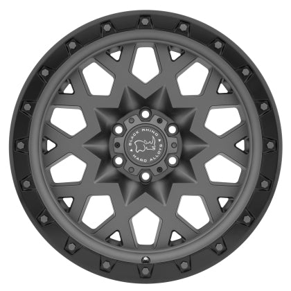 Black Rhino Sprocket 18x9.5 6x135 ET06 CB 87.1 Matte Gunmetal w/Black Lip & Gunmetal Bolts Wheel