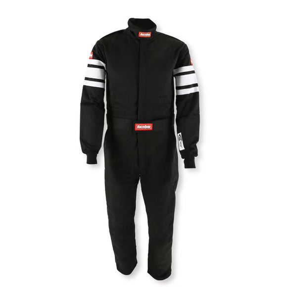 RACEQUIP SFI-5 SUIT BLACK LARGE