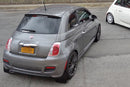 Rally Armor 12-18 Fiat 500 Red Mud Flap w/White Logo-4