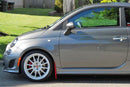 Rally Armor 12-18 Fiat 500 Red Mud Flap w/White Logo-3