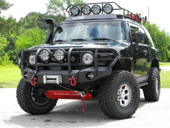 Road Armor 06-14 Toyota FJ Cruiser Stealth Front Winch Bumper w/Titan II Guard - Tex Blk