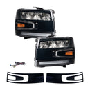 Form Lighting 2007-2013 Chevrolet Silverado LED Reflector Headlights (Pair)-2