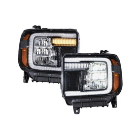 Form Lighting 2014 GMC Sierra LED Reflector Headlights (Pair) - 0