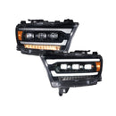 Form Lighting 2019-2024 Ram 1500 Sequential LED Projector Headlights (Pair)-1