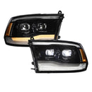 Form Lighting 2009-2018 Ram 1500/2500/3500 Sequential LED Projector Headlights (Pair)-1