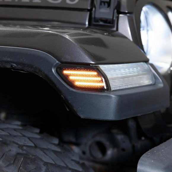 Form Lighting 2018 Wrangler JL LED Sidemarkers Smoked (Pair)