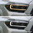 Form Lighting 2016-2023 Toyota Tacoma LED Projector Headlights with Selectable DRL Chrome (Pair)-4