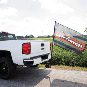 2" Extended Shank GEN-Y Flag Pole (specifically for vehicles with tire on the back when this is being used directly in the receiver)