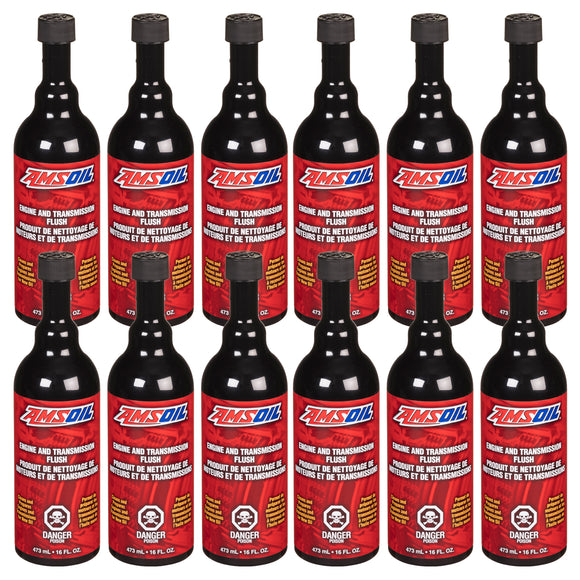 AMSOIL Engine and Transmission Flush Case of 12
