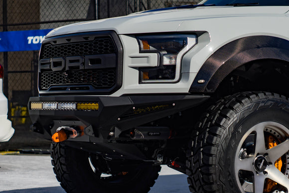 Addictive Desert Designs 17-18 Ford F-150 Raptor Stealth Fighter Front Bumper w/ Winch Mount