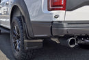 Rally Armor 17-20 Ford F-150 Raptor Gen 2 Black UR Mud Flap w/White Logo-5