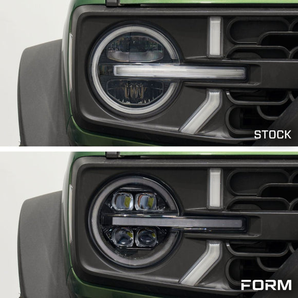 Form Lighting 2021+ Ford Bronco LED Projector Headlights (Pair)