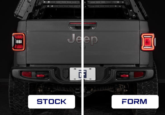 Form Lighting 20-26 Jeep Gladiator LED Tail Lights - Smoked (Pair)