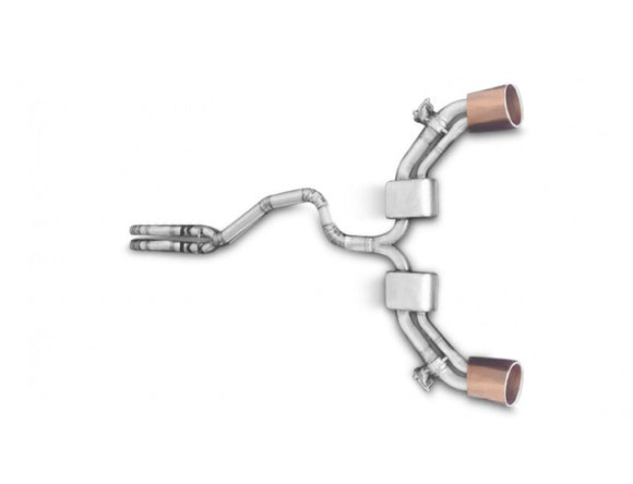 TUBI RS3 8VA MY2019 EXHAUST KIT WITH BRONZED OVAL TIPS