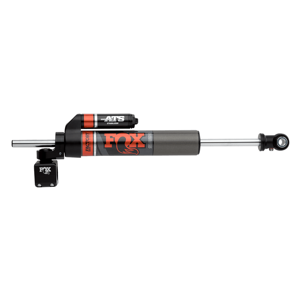 Fox 2007+ Jeep JK 2.0 Factory Series ATS Steering Stabilizer 22.15in Ext L - Orange Heritage Logo