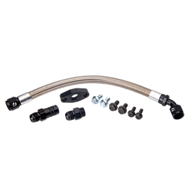 Fleece Performance Universal Cummins Turbo Drain Tube Kit (for 2nd Gen Swaps)