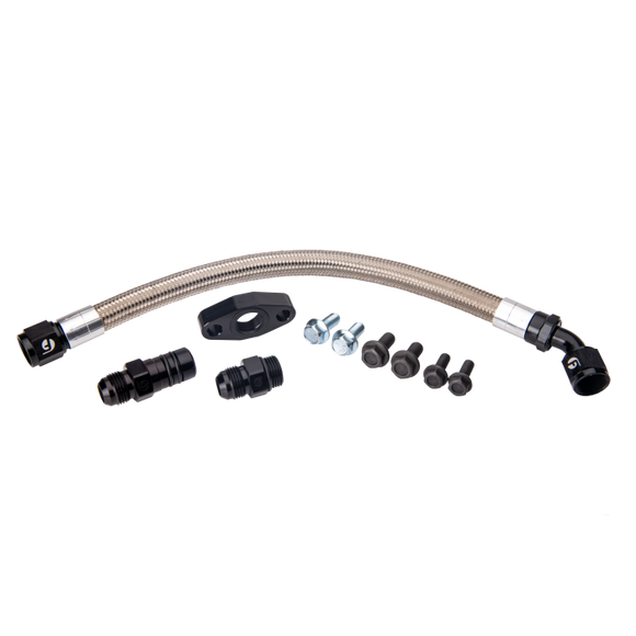 Fleece Performance Universal Cummins Turbo Drain Tube Kit (for 2nd Gen Swaps)