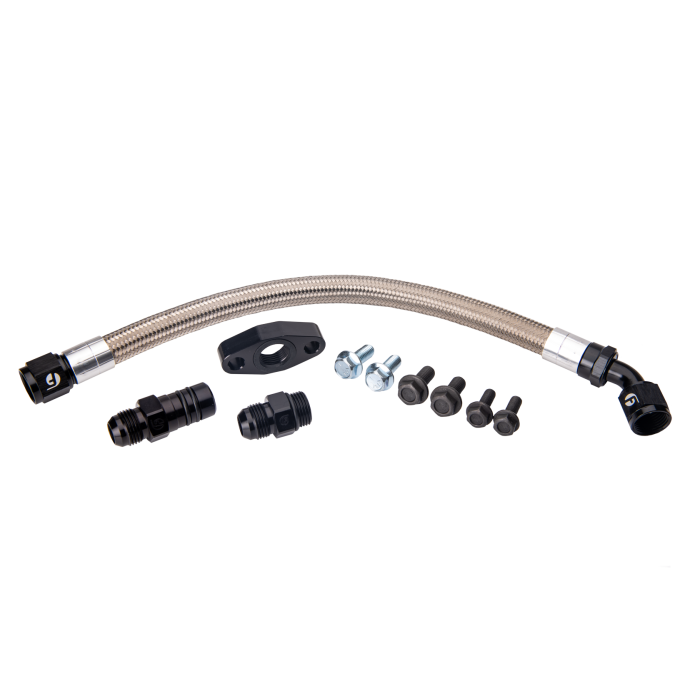 Fleece Performance Universal Cummins Turbo Drain Tube Kit (for 2nd Gen Swaps)