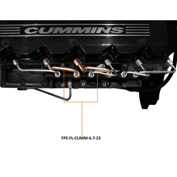 Fleece 07.5-18 Dodge Ram 2500/3500 6.7L Cummins Fuel Injection Line (2 & 3)